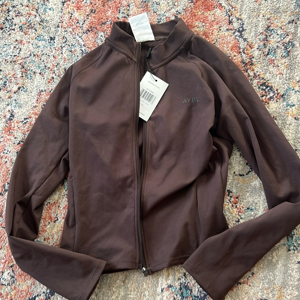 AYBL Women's Brown Full-Zip Jacket